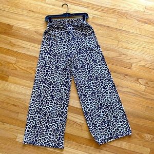 Zara Leopard Pants Elastic Band NWTag string